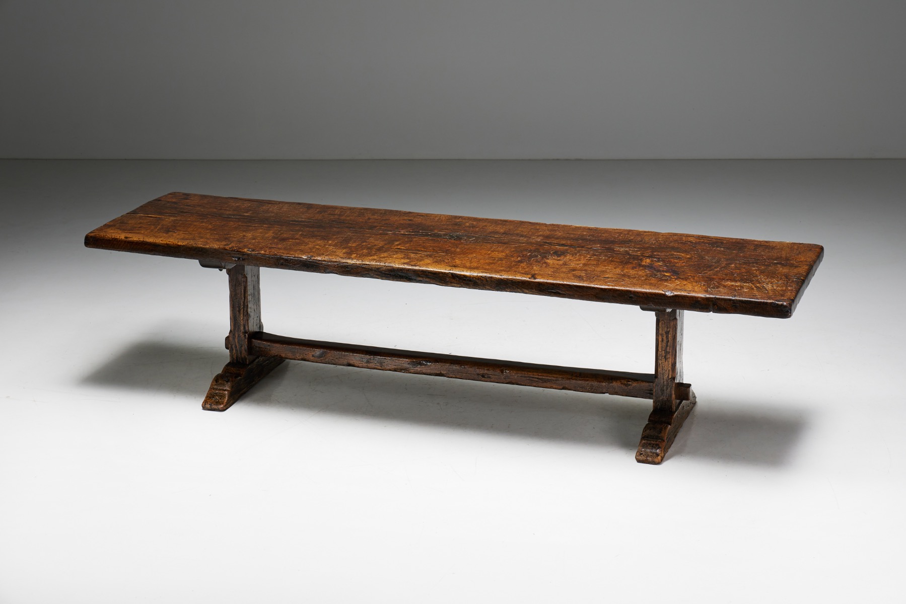Brutalist Rustic Dining Table - Early 20th Century