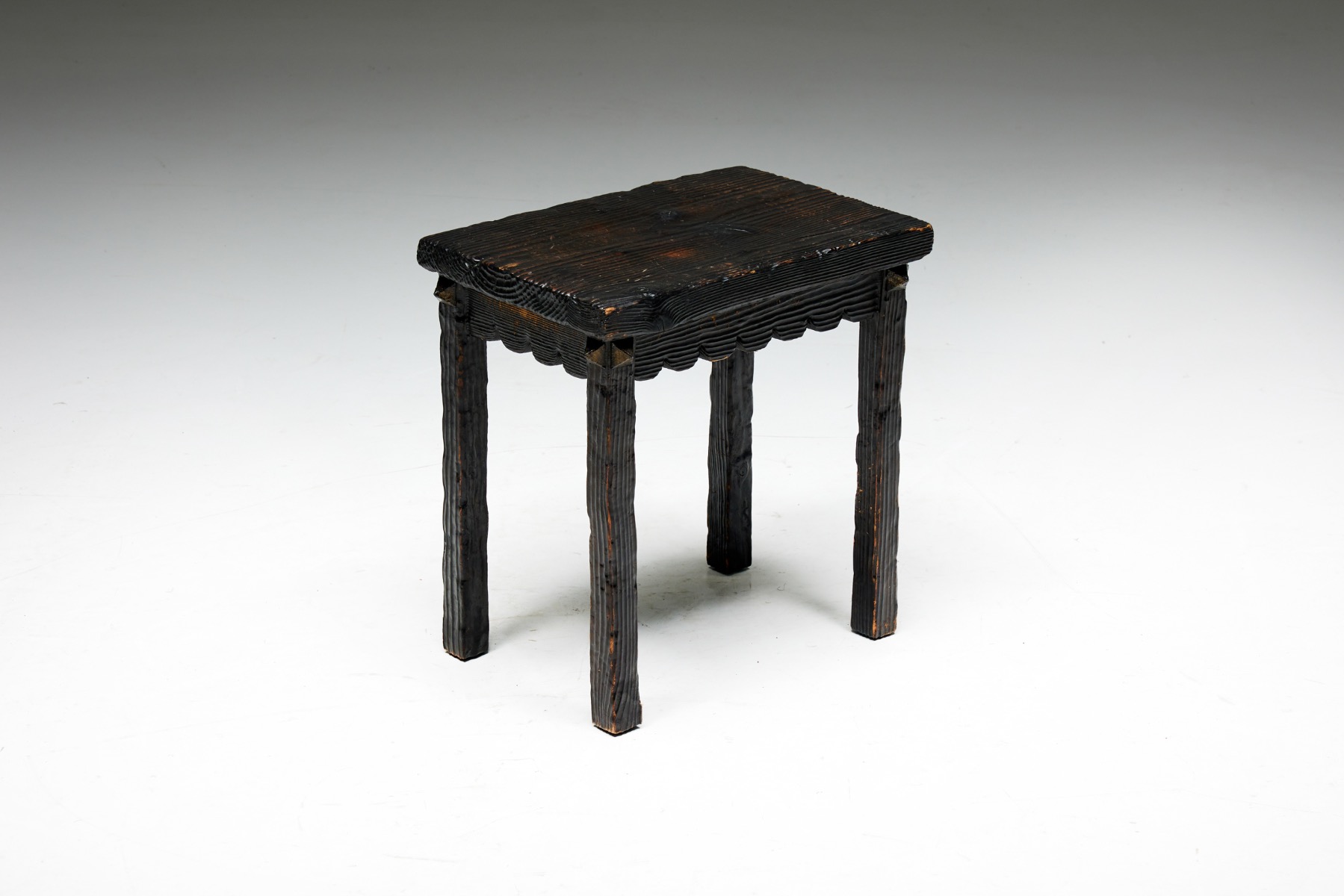 Brutalist Art Populaire Side Table - 1950s