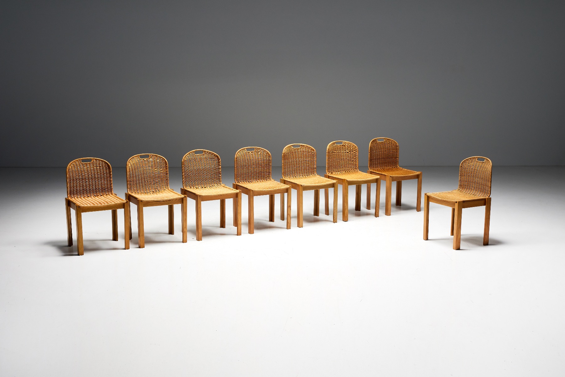 Dining Chairs in the Style of Afra & Tobia Scarpa - 1980s