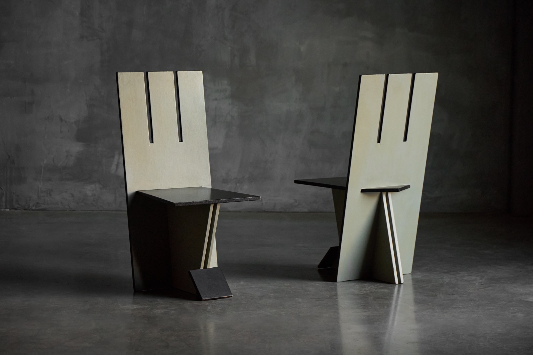 Dining Chairs in the style of De Stijl Movement - 1950s