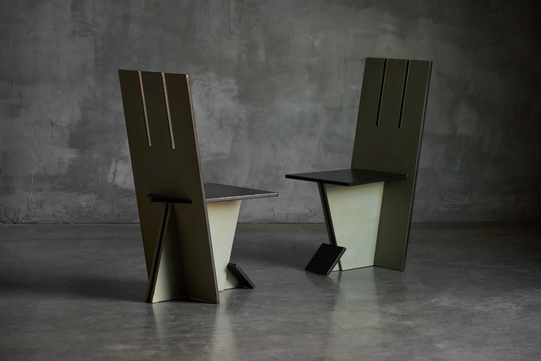 Dining Chairs in the style of De Stijl Movement - 1950s