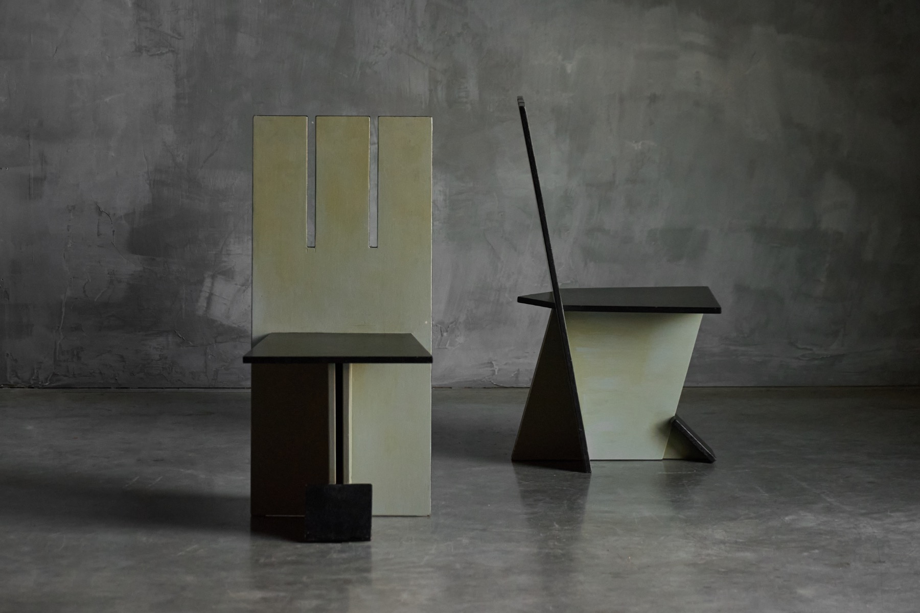 Dining Chairs in the style of De Stijl Movement - 1950s