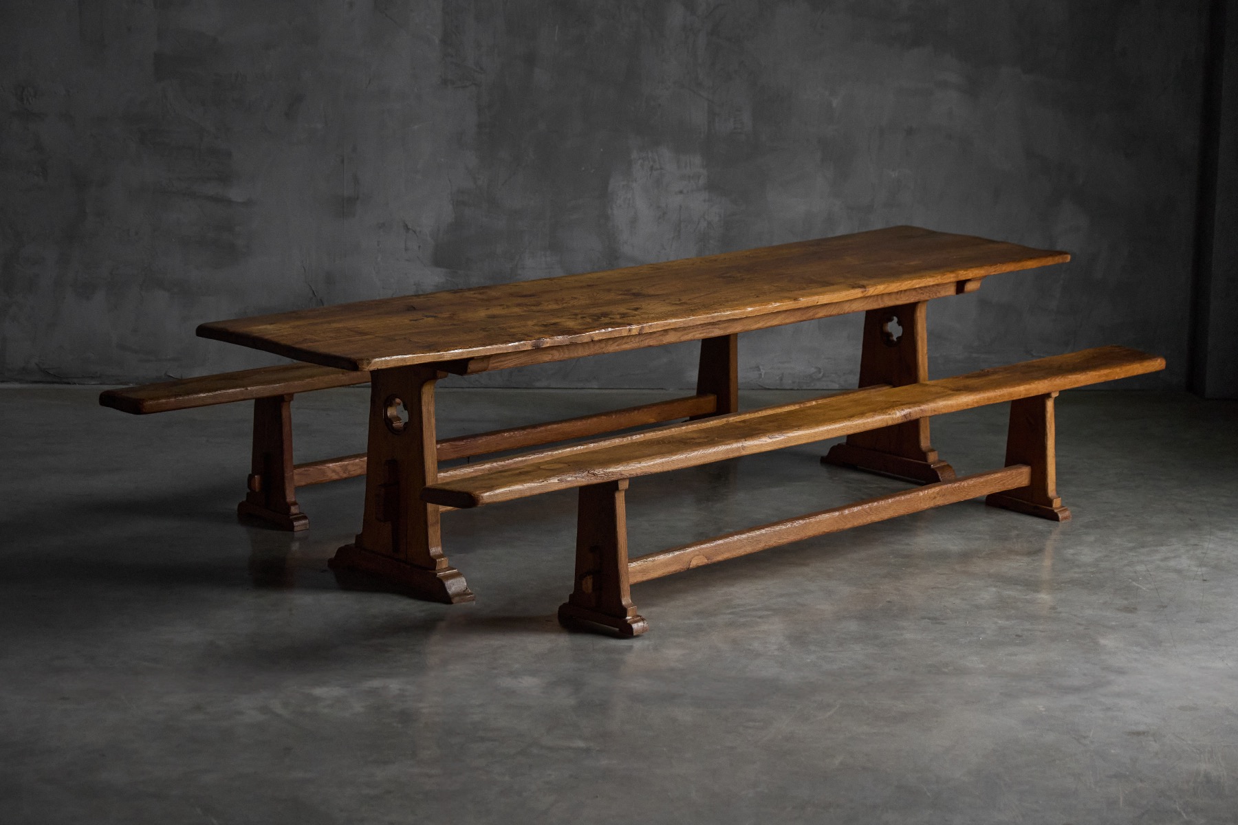 Alpine Rustic Dining Table - Mid-20th Century