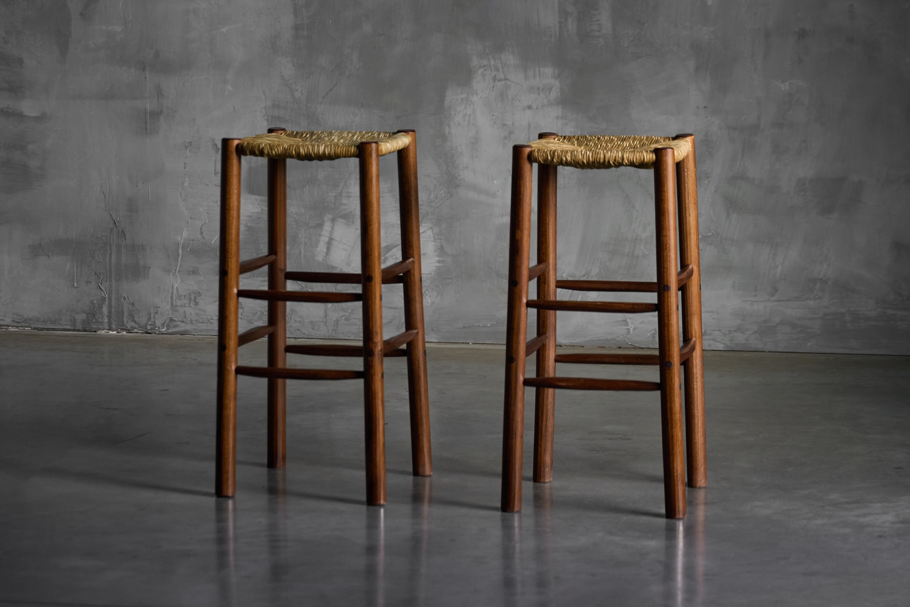 Bar Stools in the Style of Charlotte Perriand - 1970s