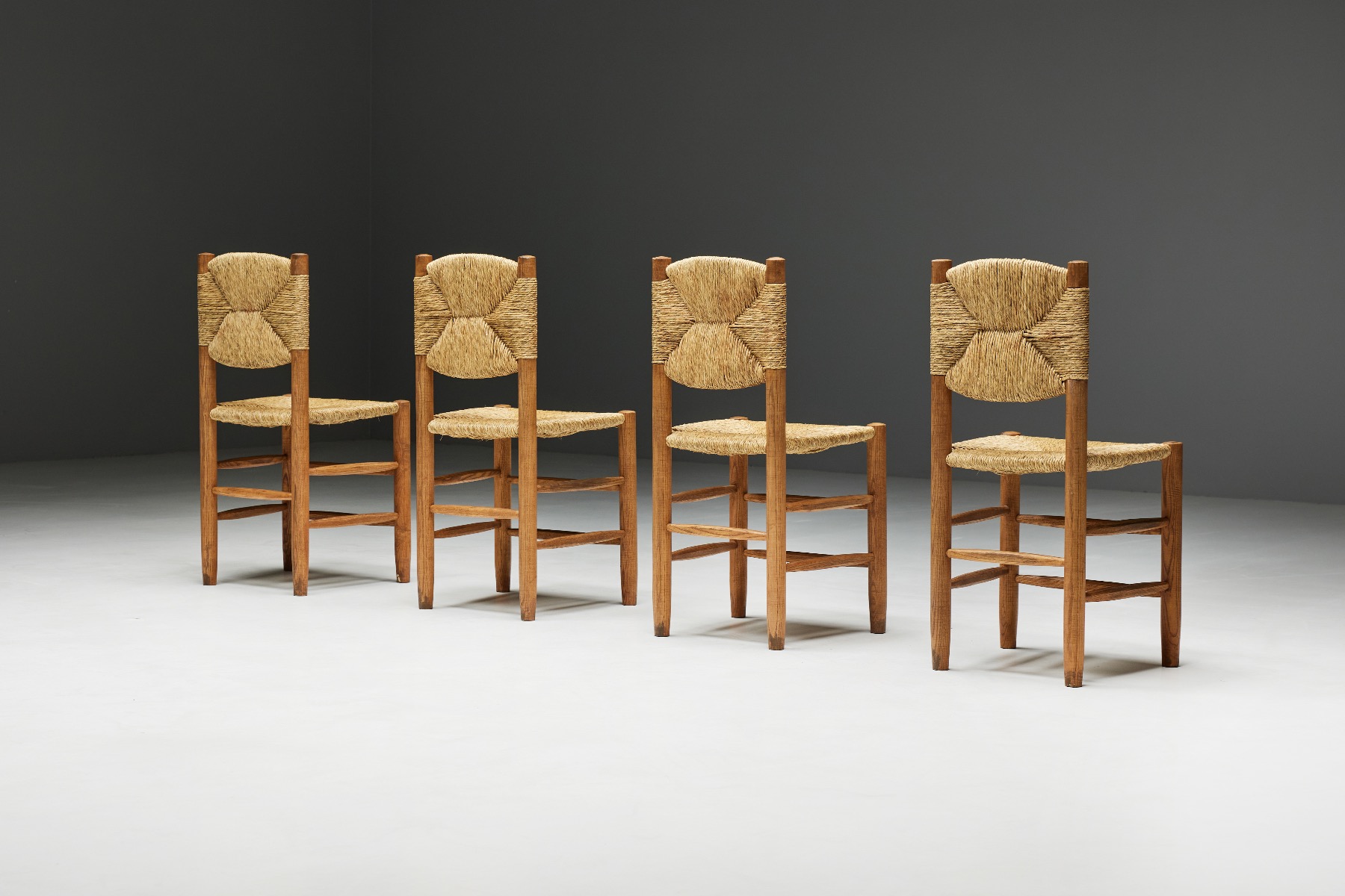"Bauche" Dining Chairs by Charlotte Perriand for Steph Simon - 1950s