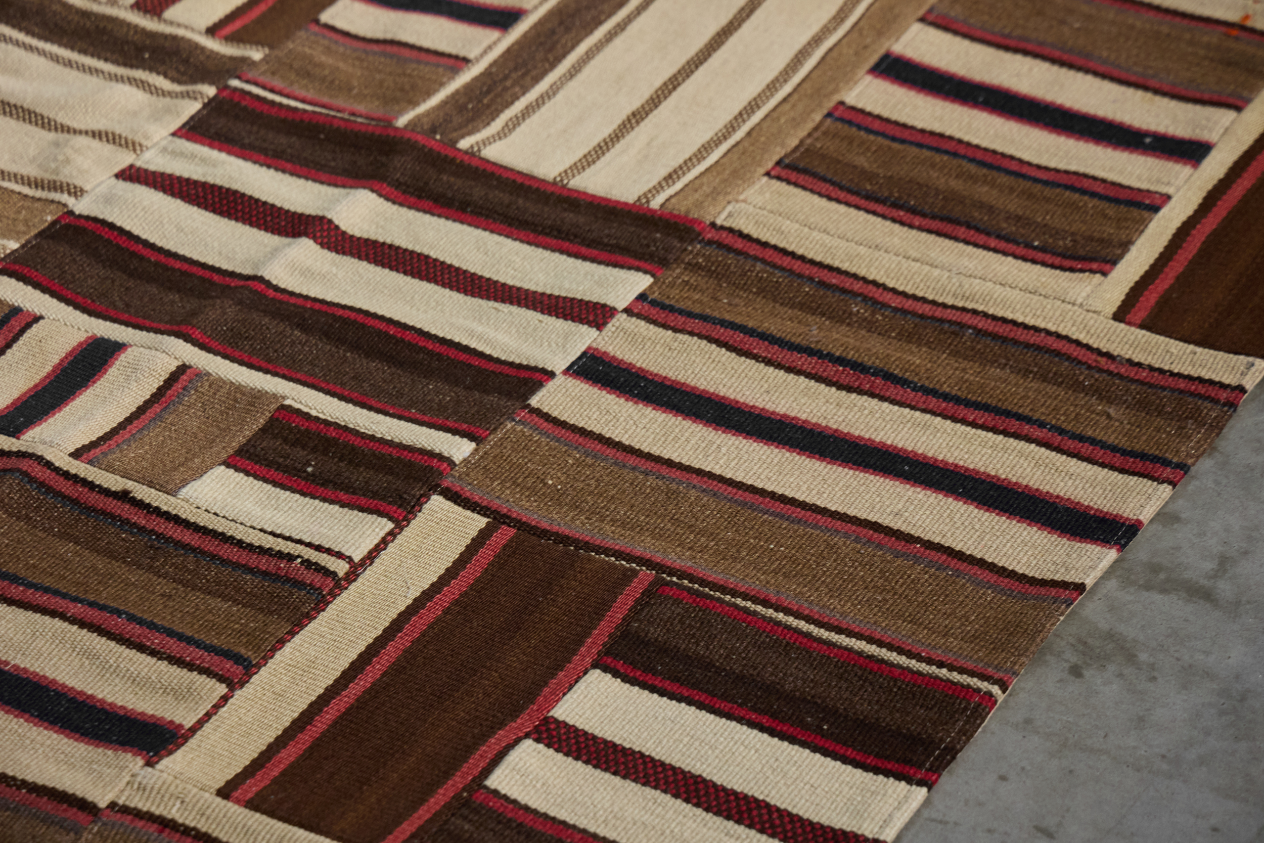 Kurdish Kilim Patchwork Rug, East Anatolia - Circa 1950