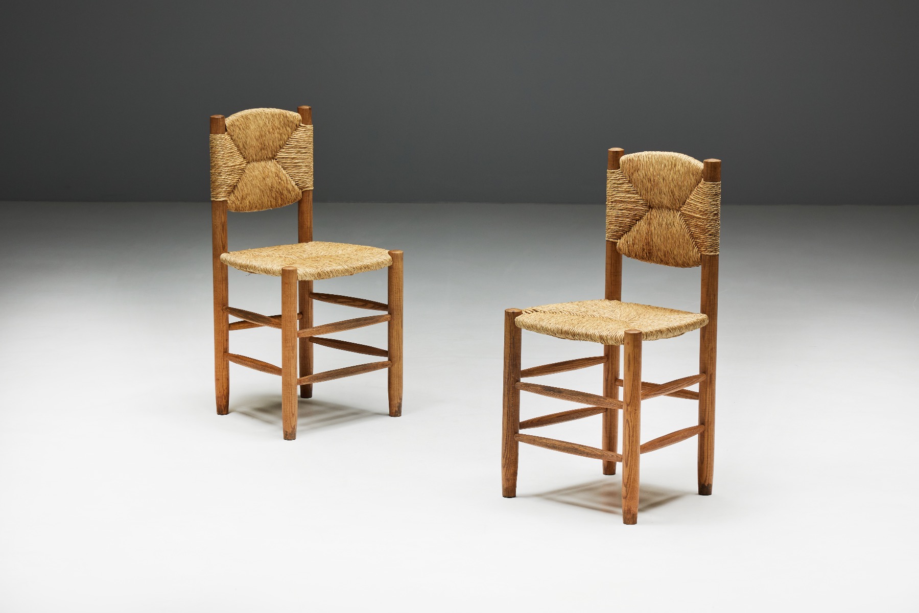 "Bauche" Dining Chairs by Charlotte Perriand for Steph Simon - 1950s