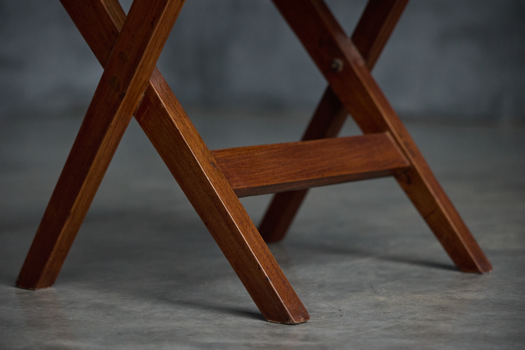 Solid wood library chair with mid century proportions