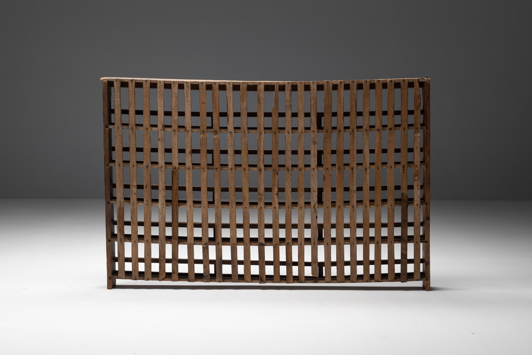 1800s rural open shelving unit
