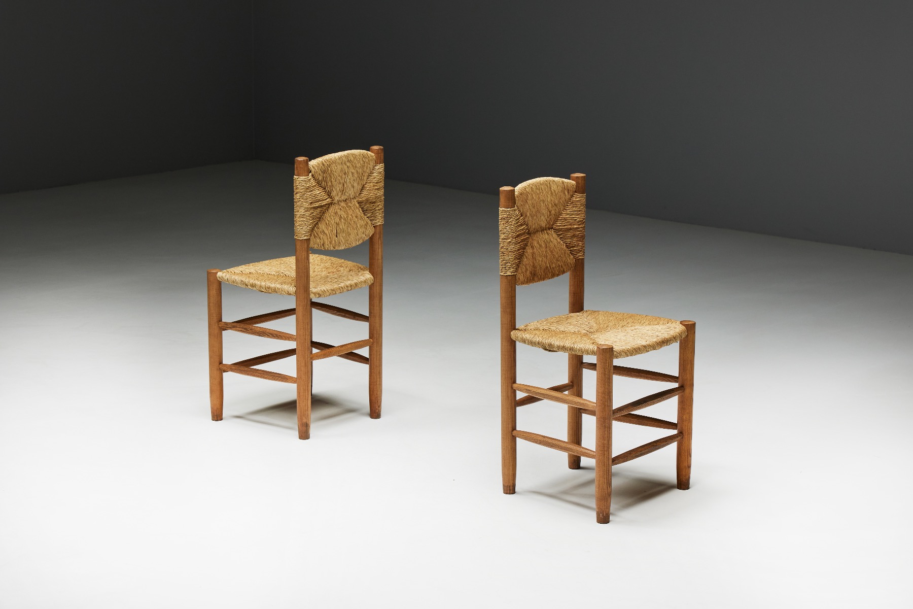 "Bauche" Dining Chairs by Charlotte Perriand for Steph Simon - 1950s