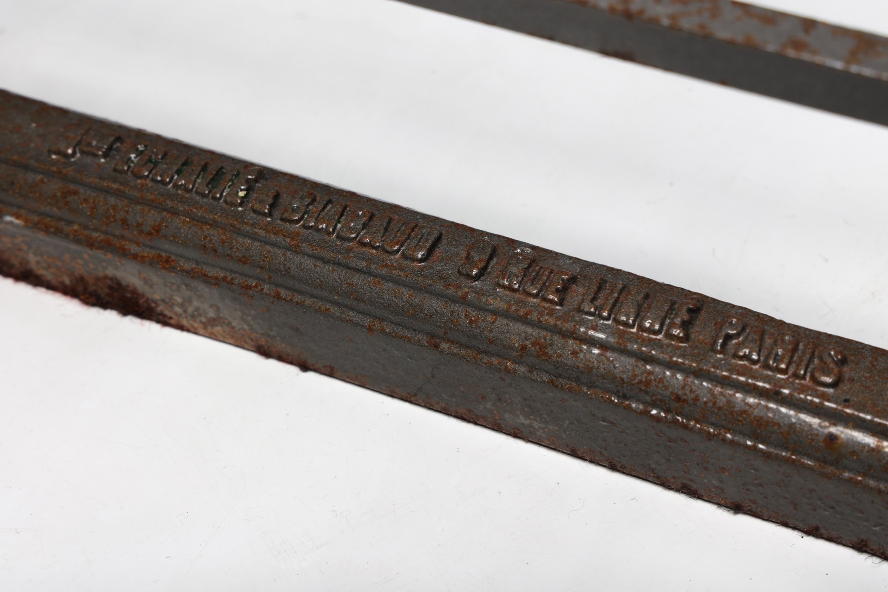 Aged iron bakery rack in vintage 1920s style