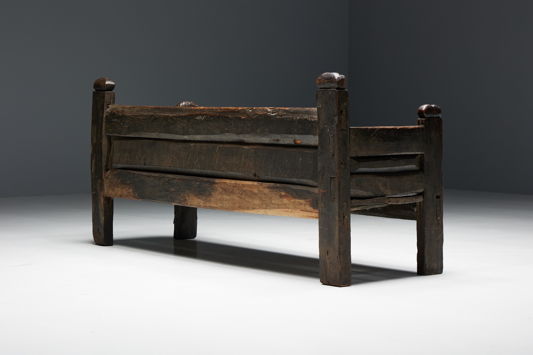 Aged wood wabi sabi bench 1800s