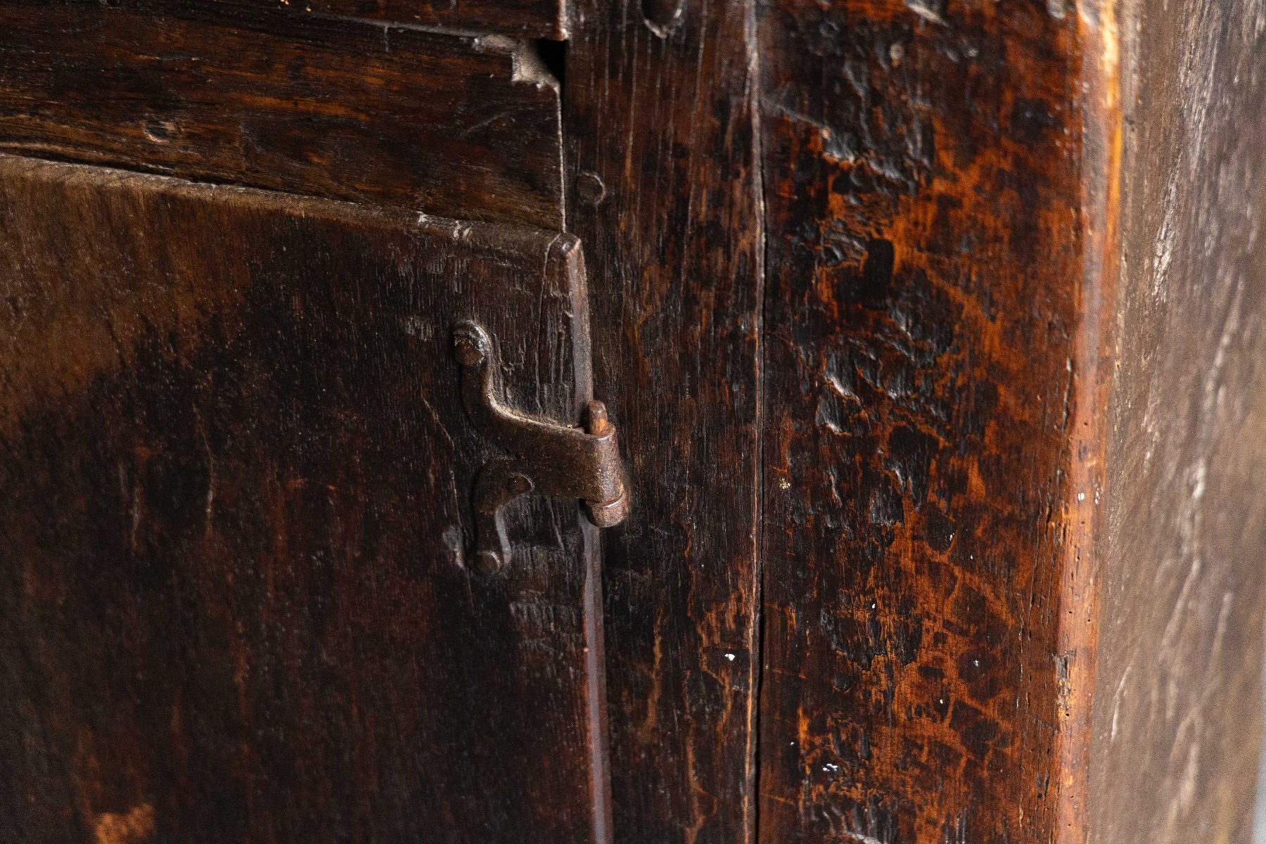 1700s handcrafted rural cupboard