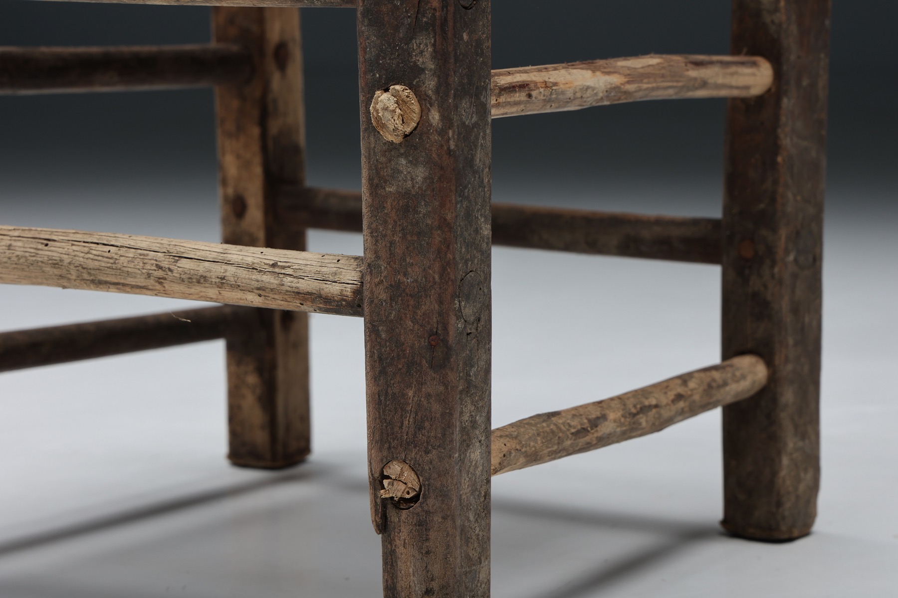Authentic artisanal rattan chair from the 1940s