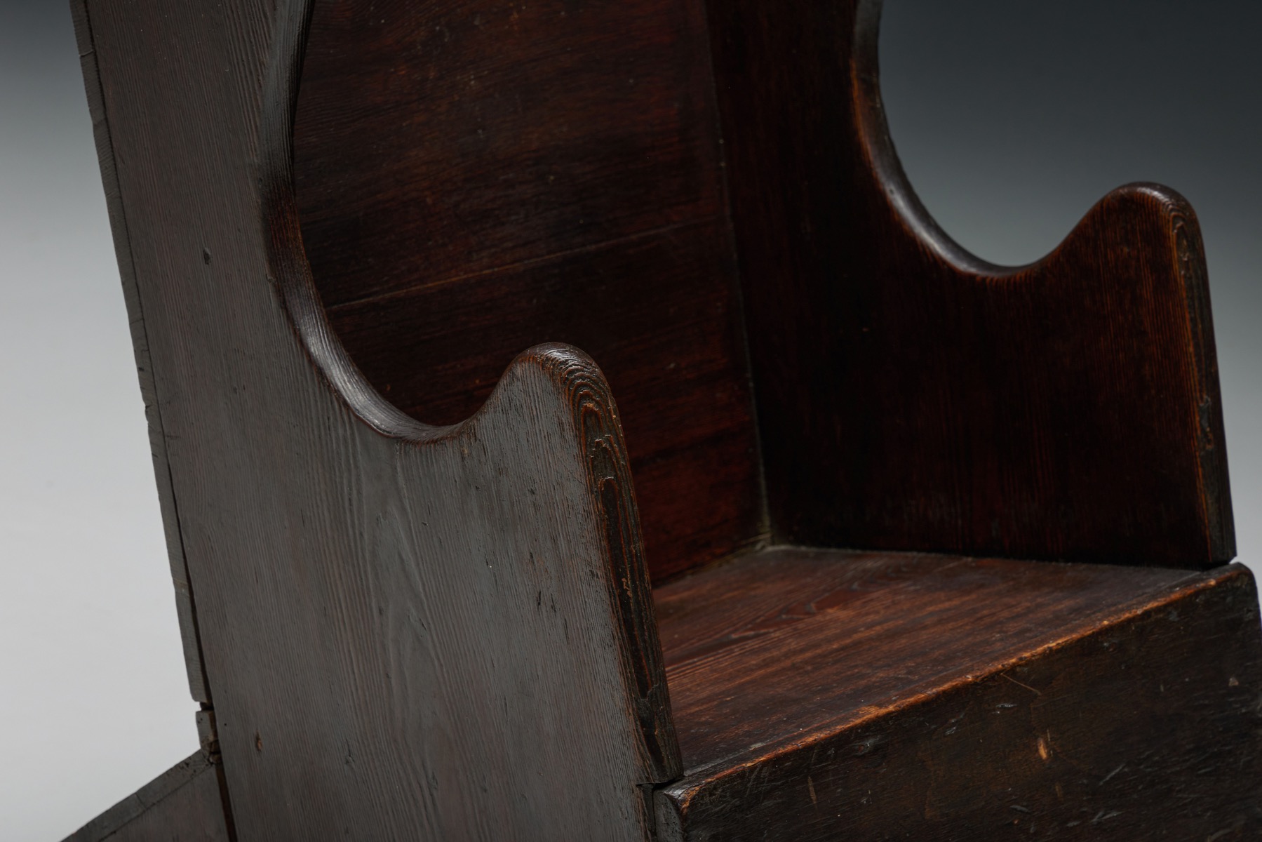 Authentic curved child rocking chair antique piece