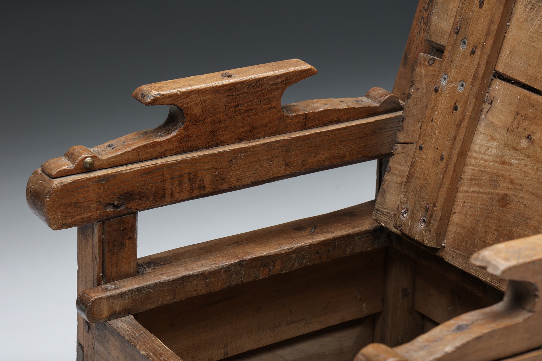 Authentic French rural armchair from 1872