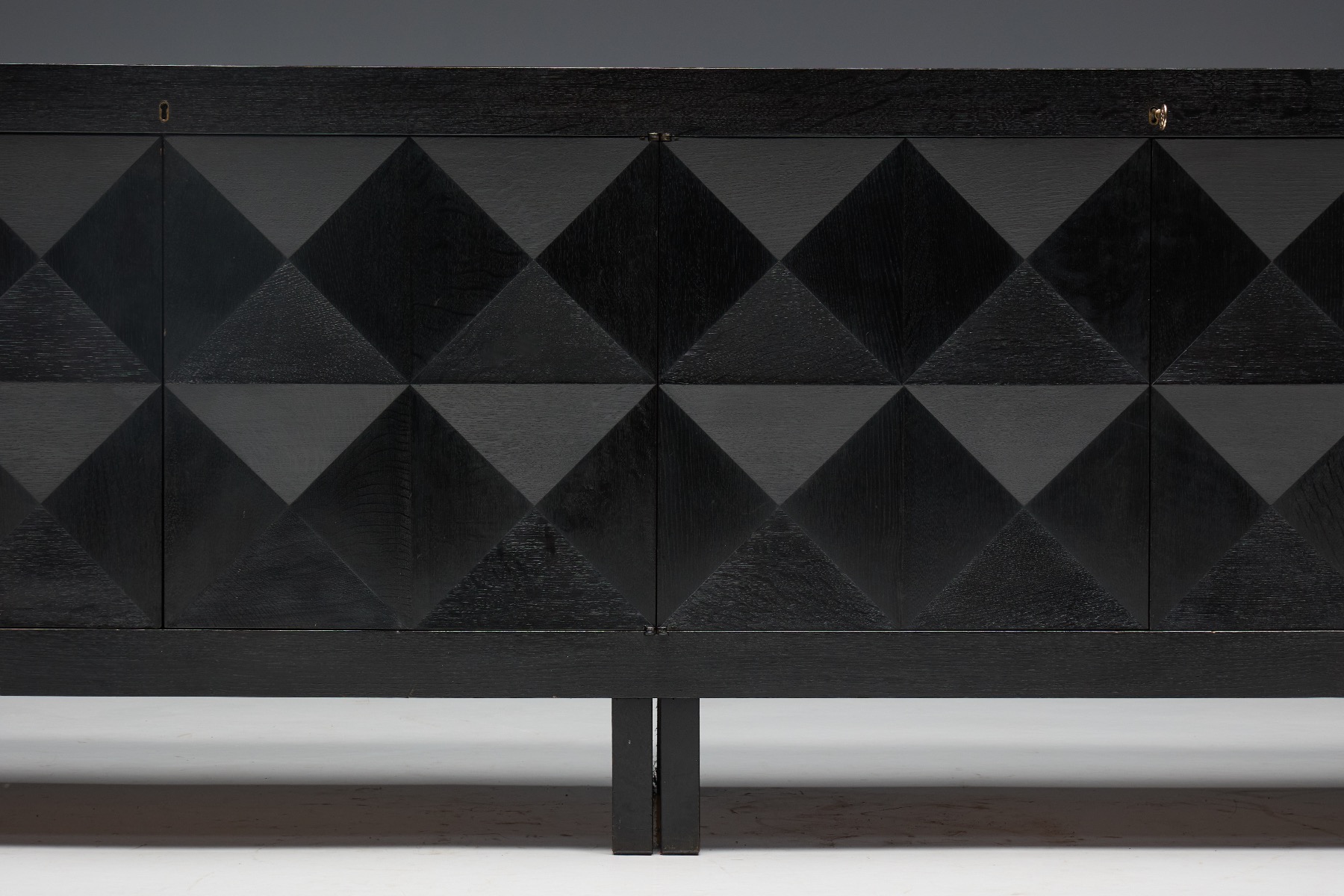 Belgian design brutalist sideboard by De Coene