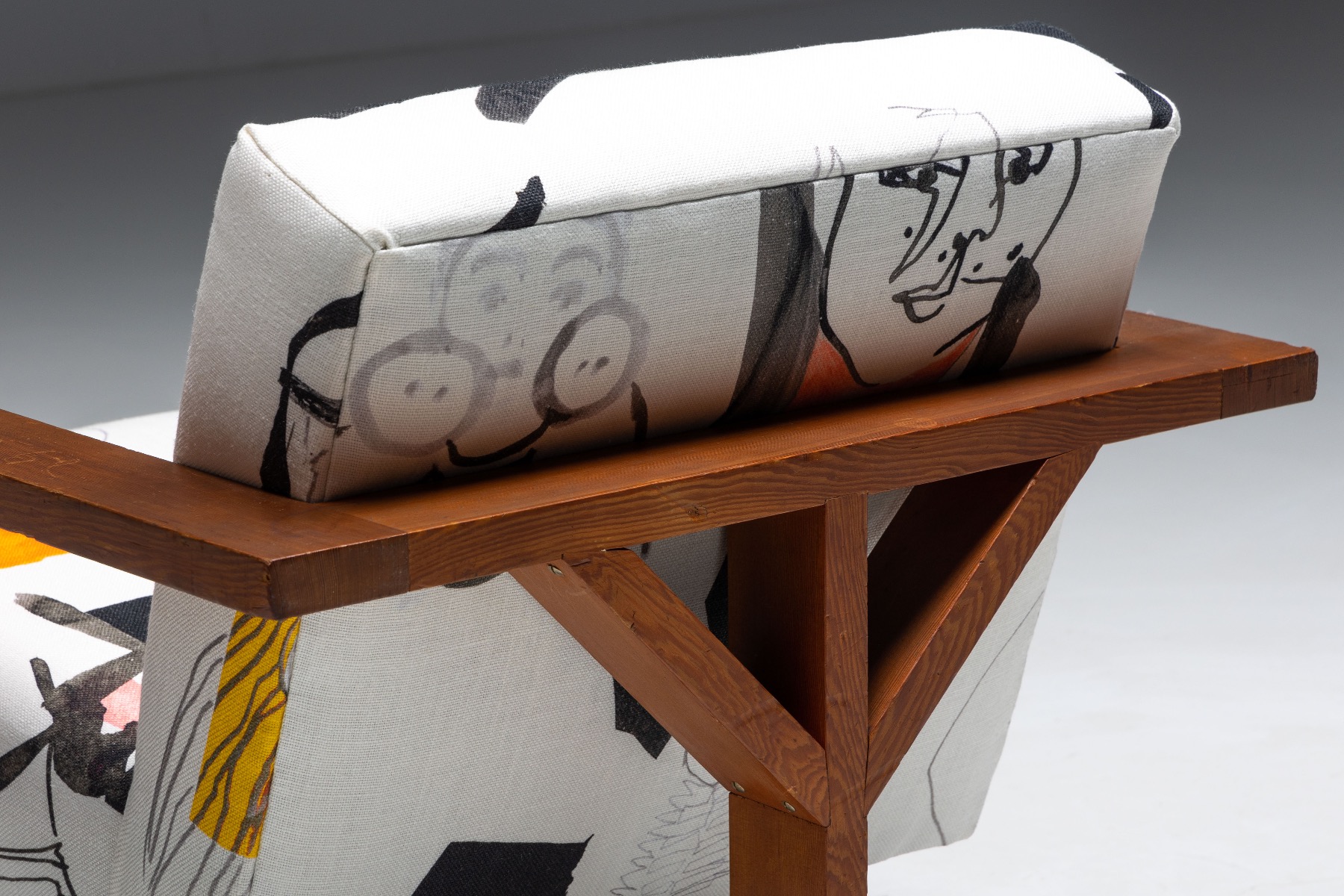 Classic modernist chair from the 1960s Dutch style
