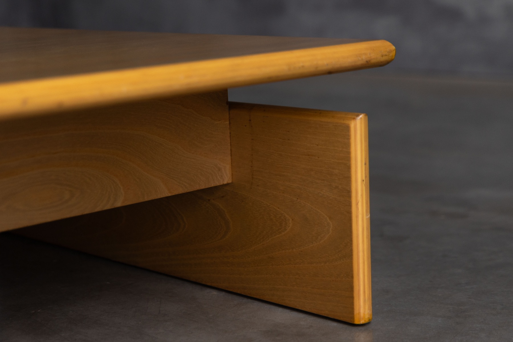 Clean line Scandinavian coffee table in modernist style