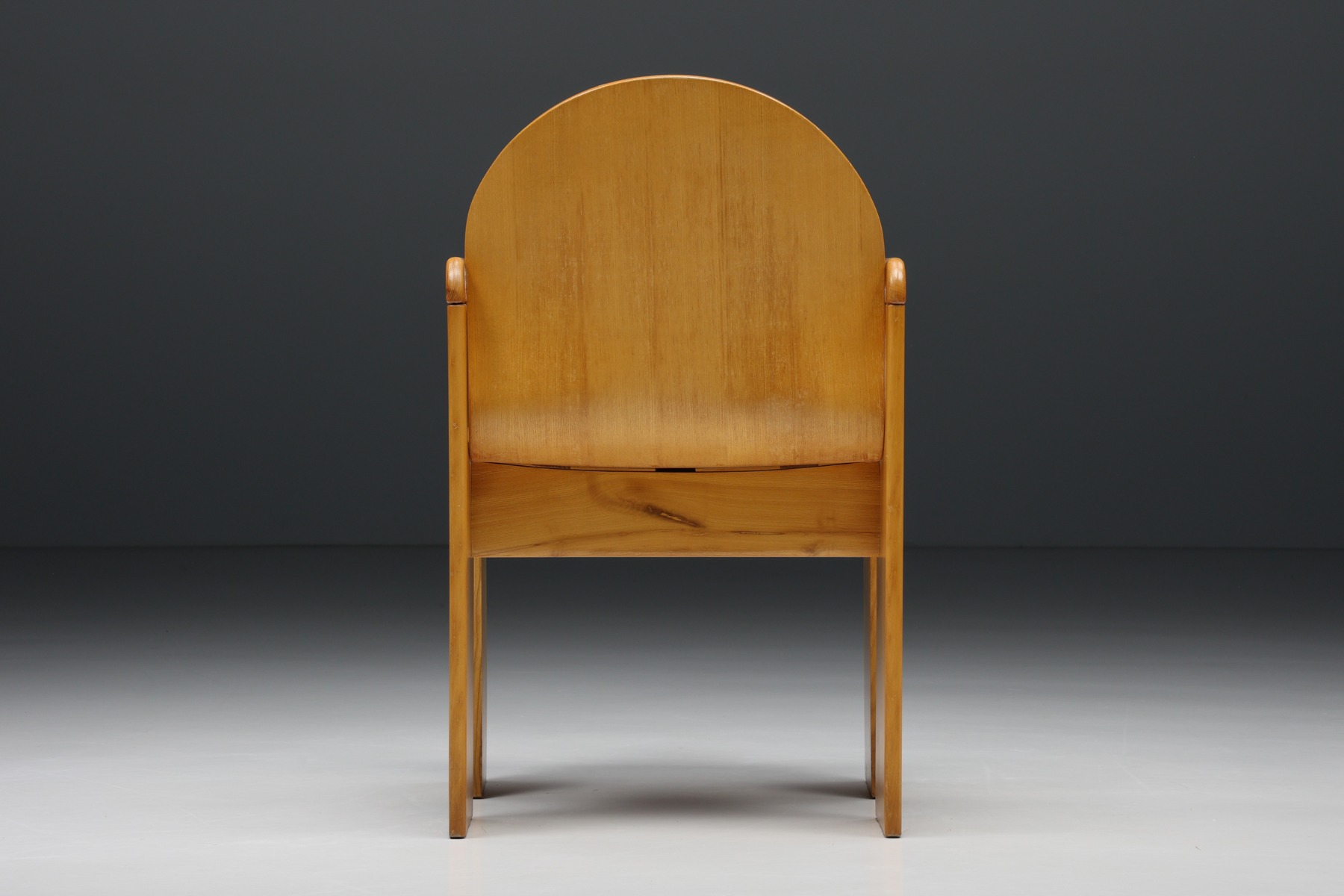 Collectible plywood dining chairs by Afra and Tobia Scarpa from the 1970s