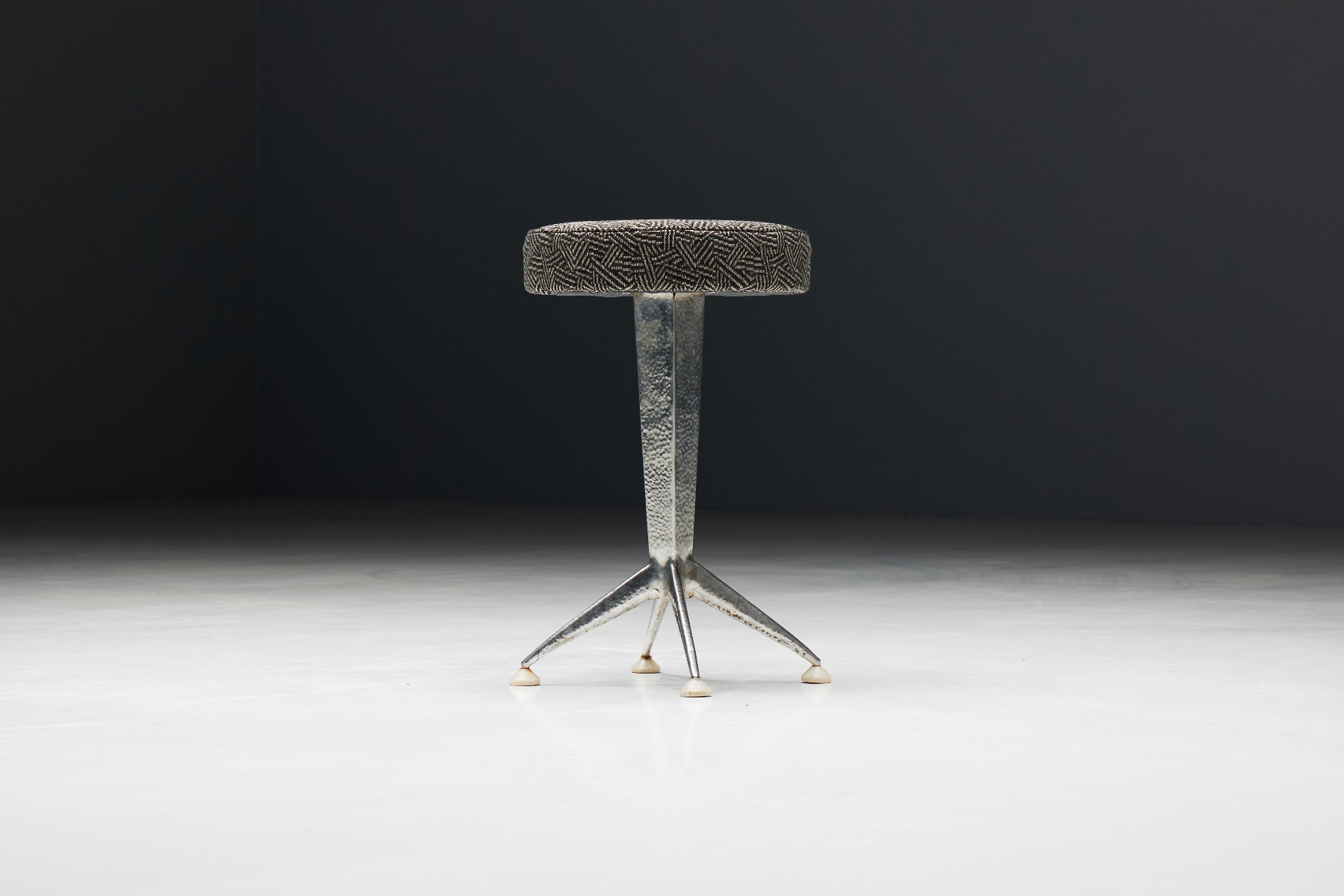 Collectible steel bar stools from the 1950s