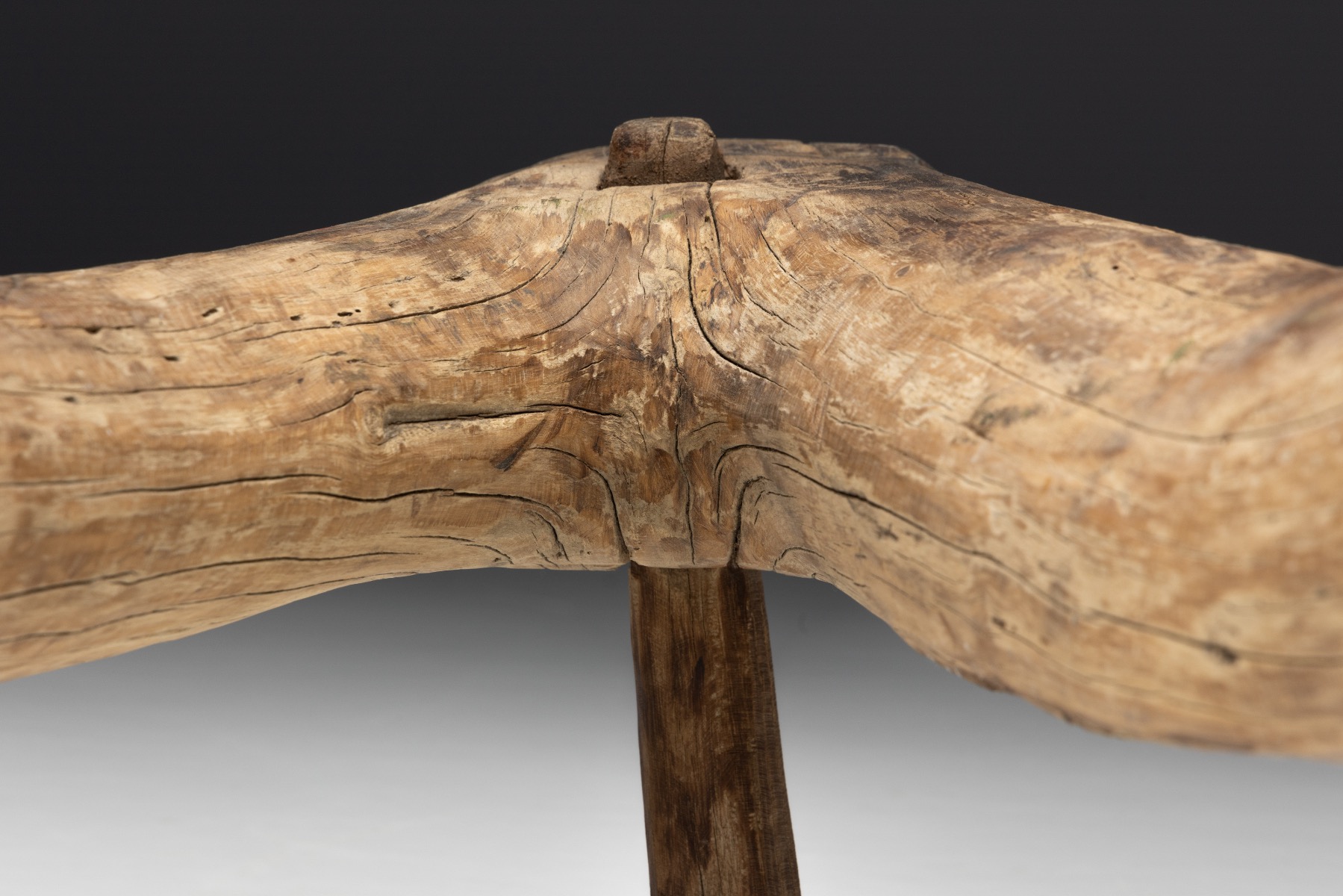 Early vernacular tripod stool 1700s
