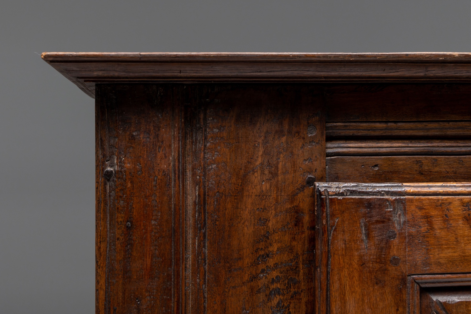 Early wabi sabi cabinet handmade in wood