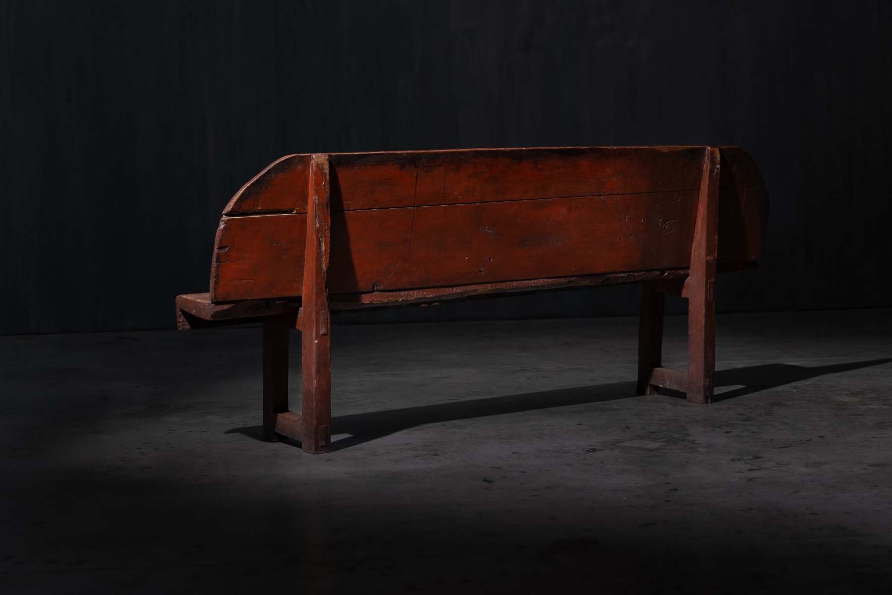 Traditional rustic bench reflecting rural craftsmanship