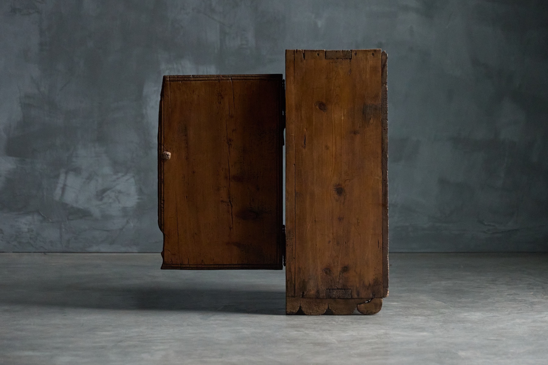 Antique alpine farmhouse cupboard early 19th century