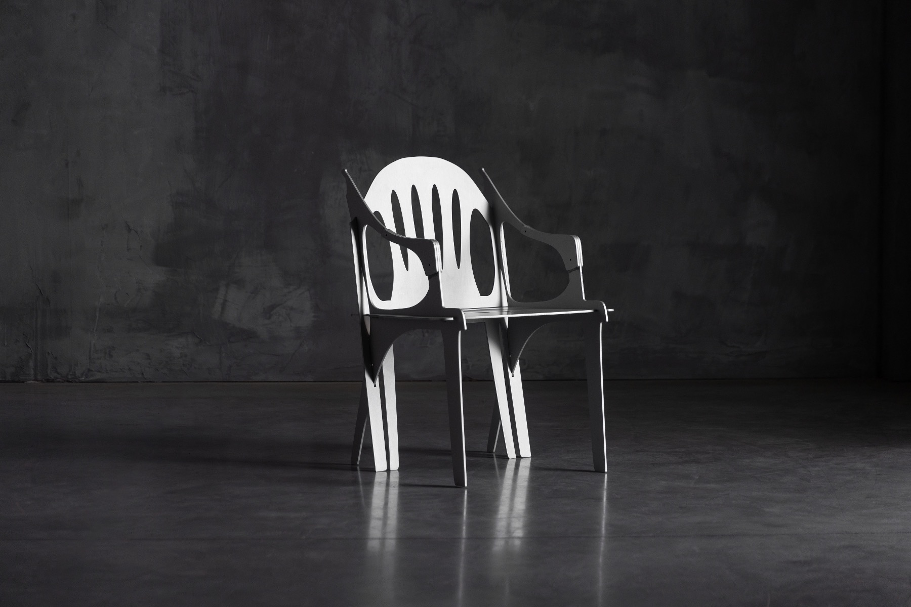 Modernist inspired Flatscreen chair design