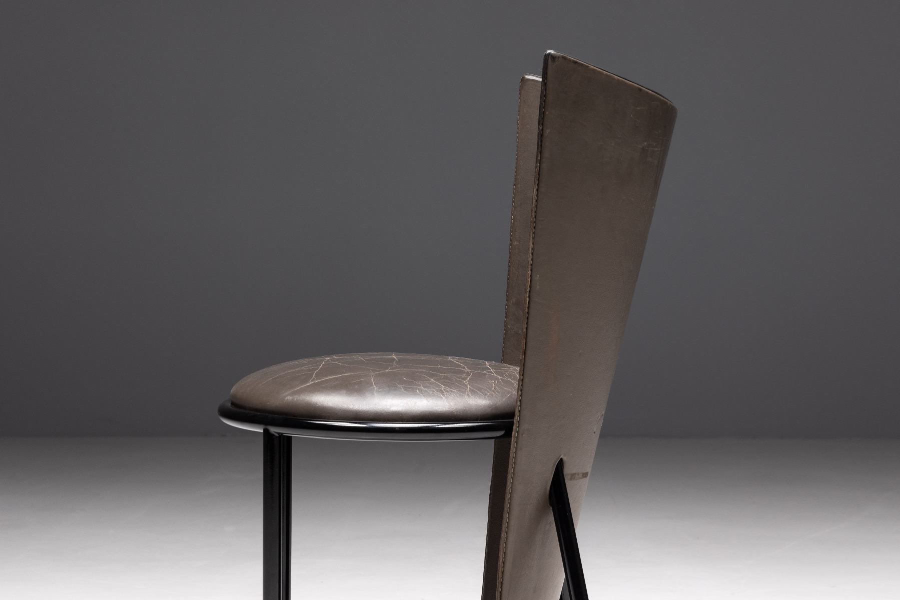 Frans van Praet leather chairs Sevilla model