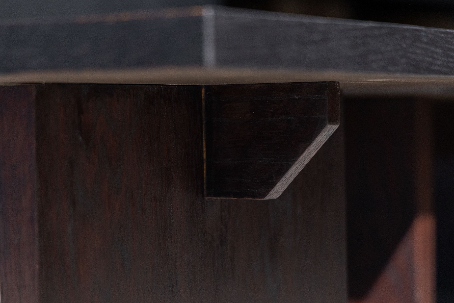 Gallery level bamboo coffee table from the 1980s