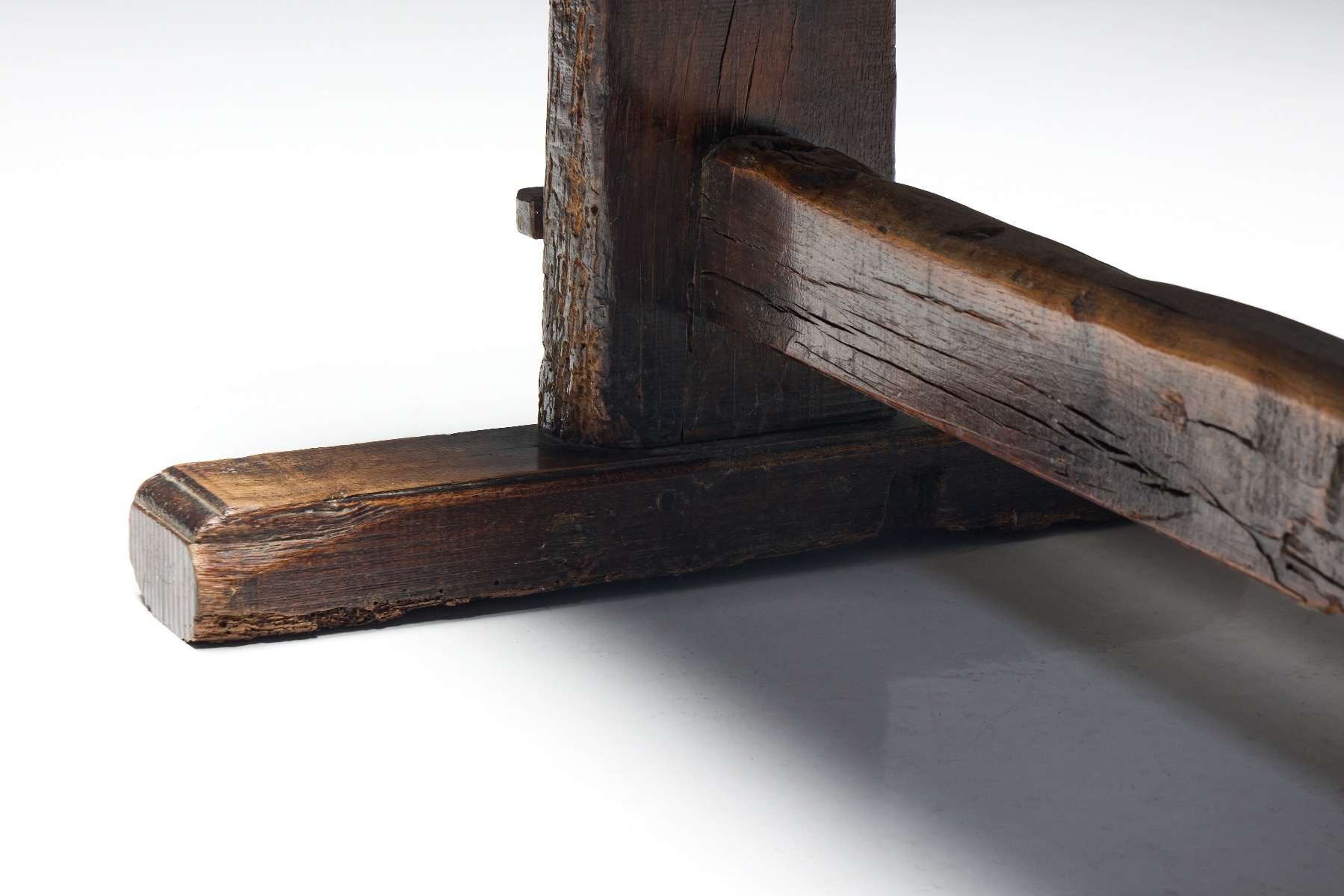 Handcrafted 19th century farmhouse table