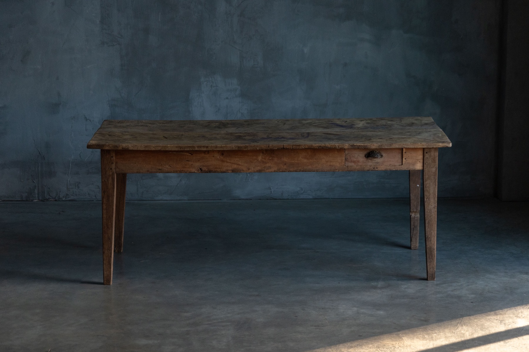 Antique rustic farm table 19th century
