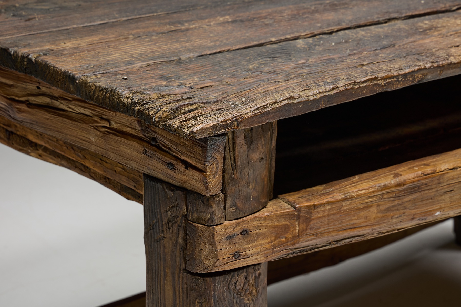 Handcrafted early 19th century workbench