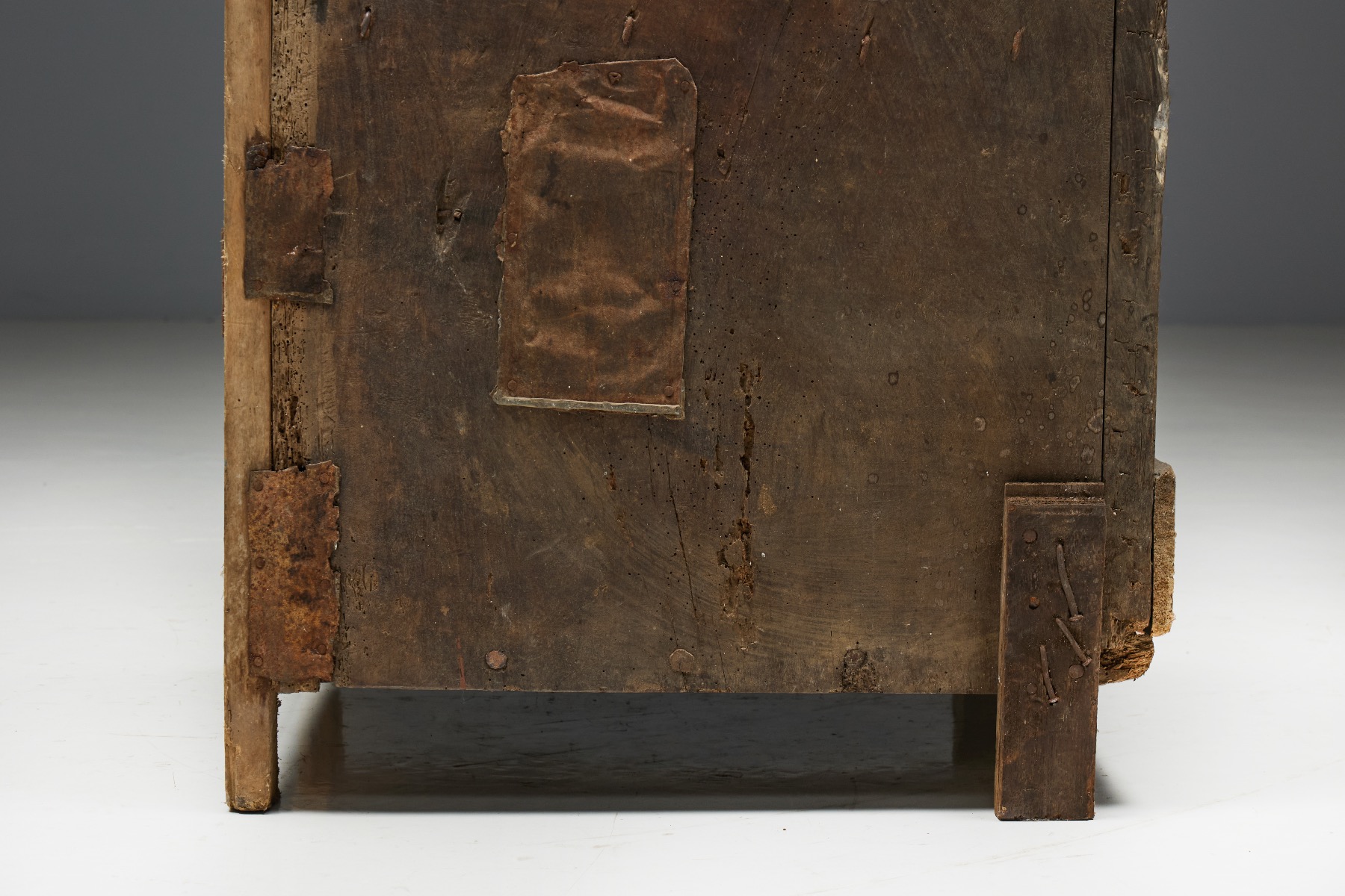 Antique primitive wooden cabinet from the 1800s