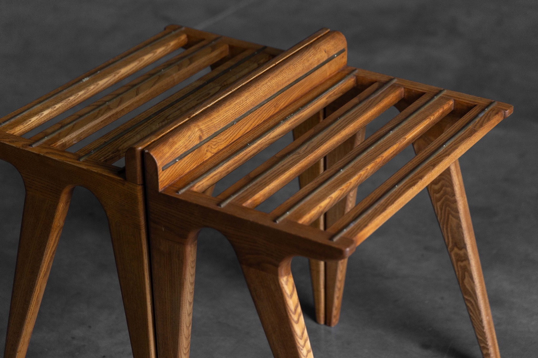 Gio Ponti designed luggage rack for Italian hotel interiors