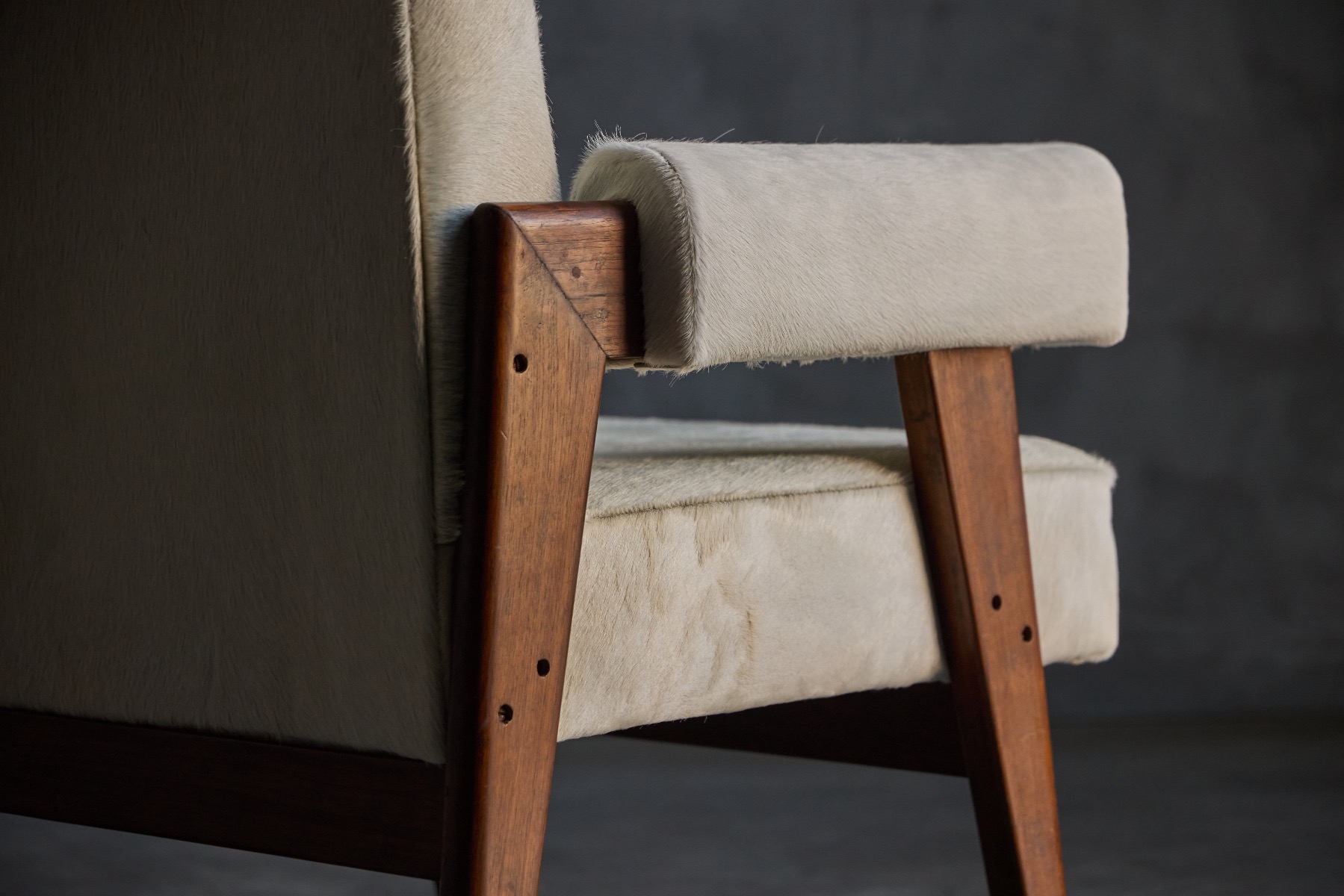 Vintage 1955 bridge chair with minimalist form
