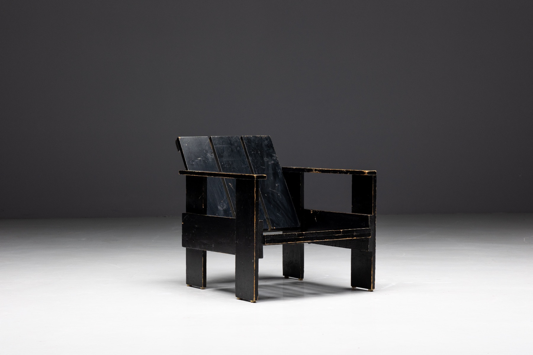 Gerrit Rietveld crate seating in wood from the 1940s