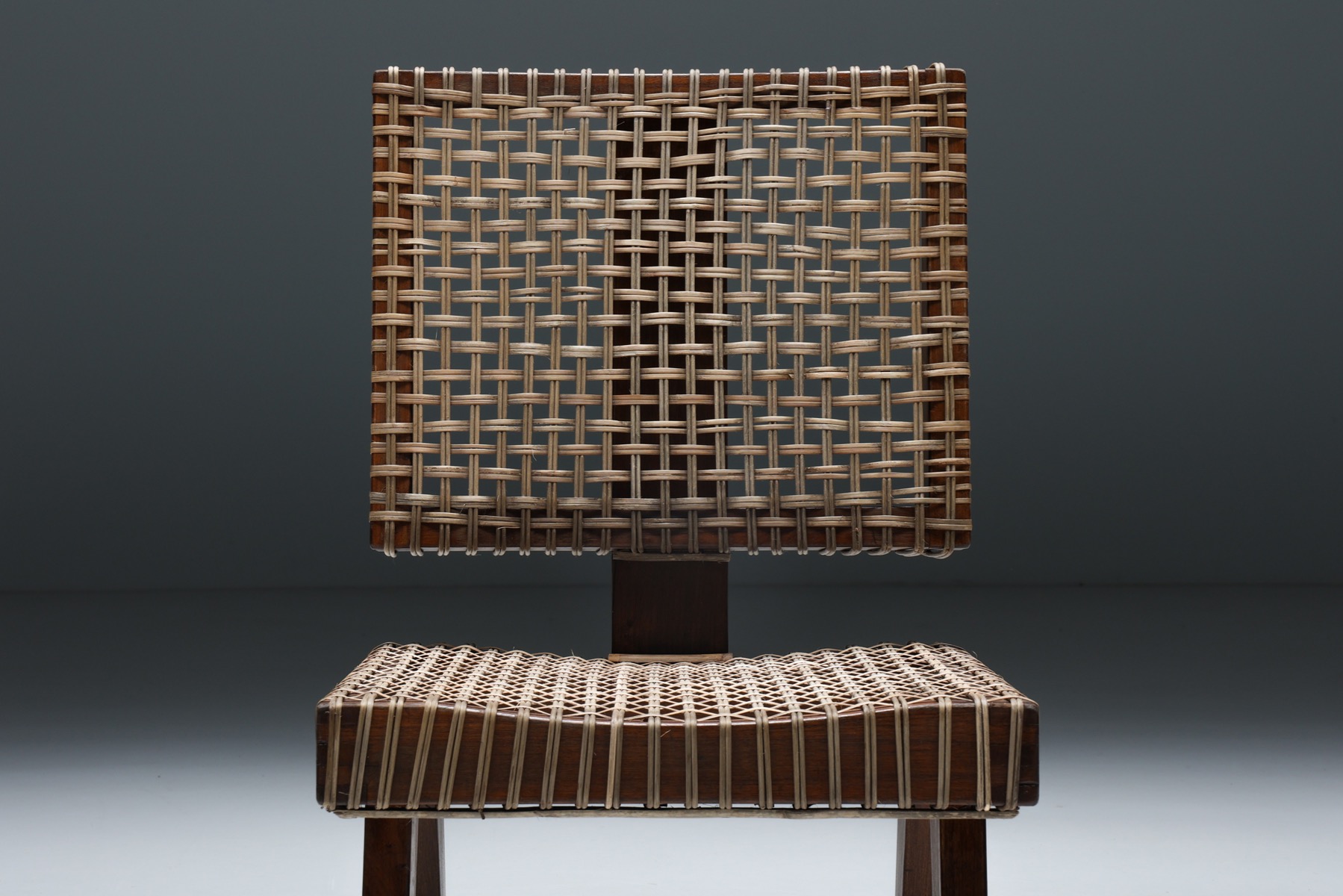 Iconic Pierre Jeanneret low easy chair from 1955