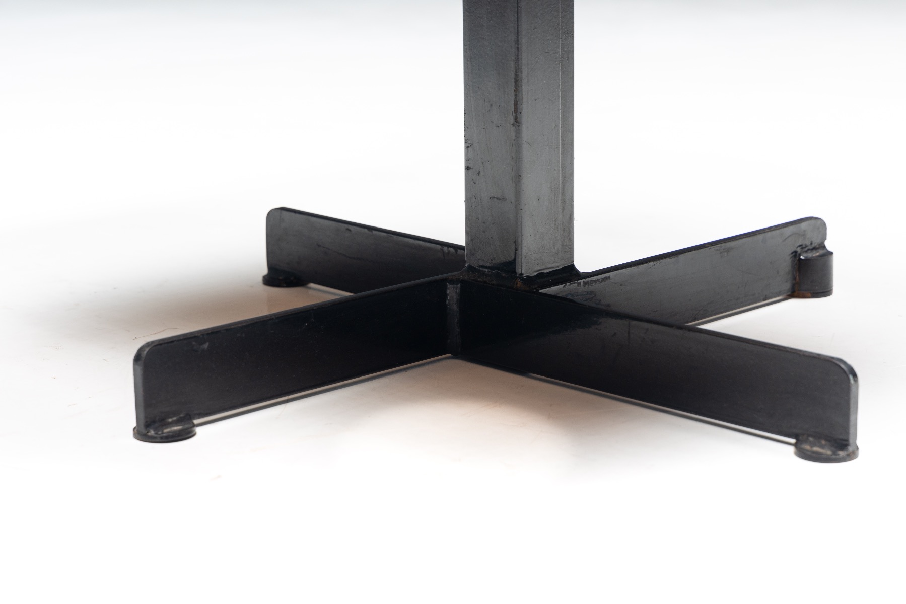Iconic Les Arcs square table by Charlotte Perriand from the 1960s