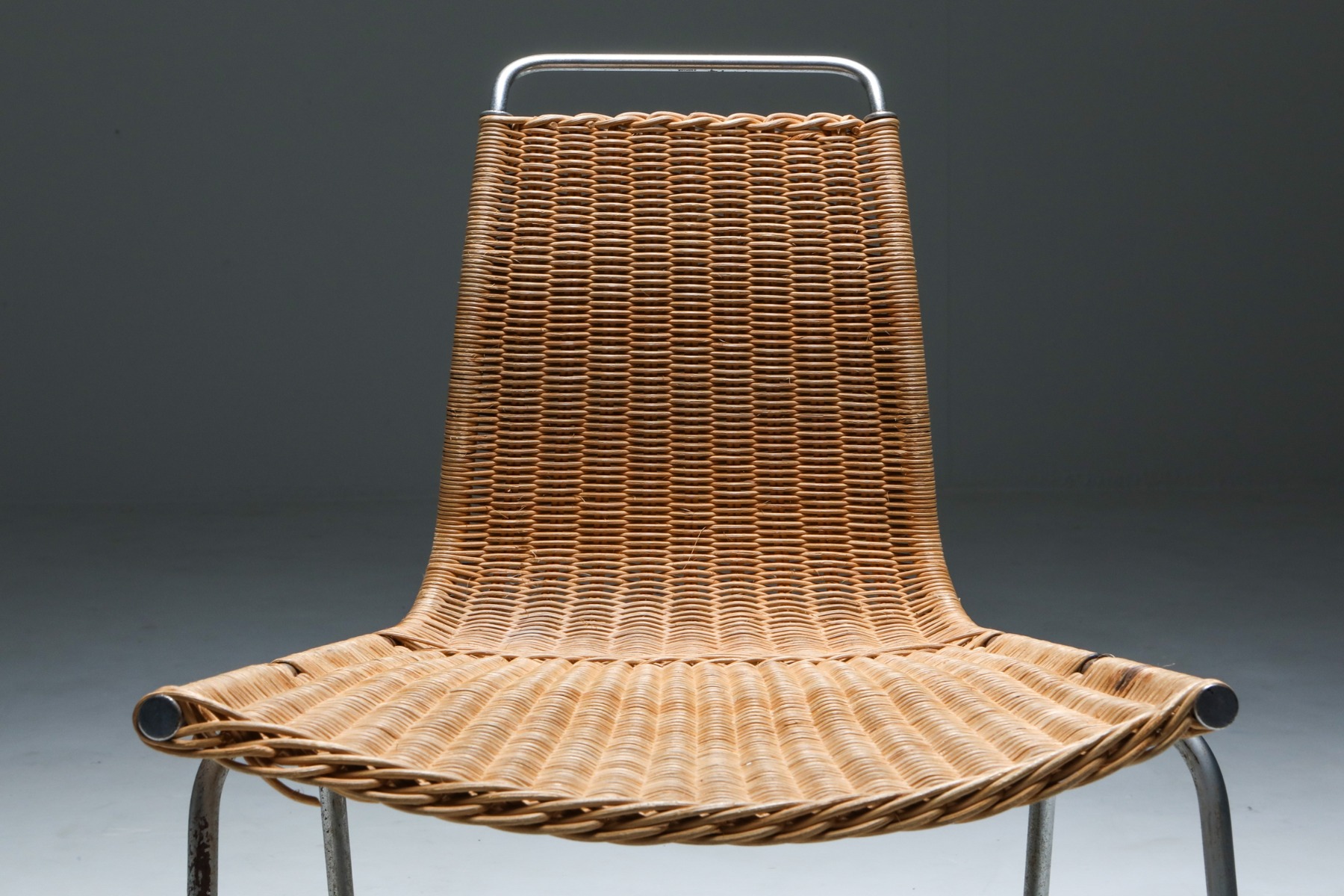 Iconic PK1 chair by Poul Kjaerholm from the 1950s