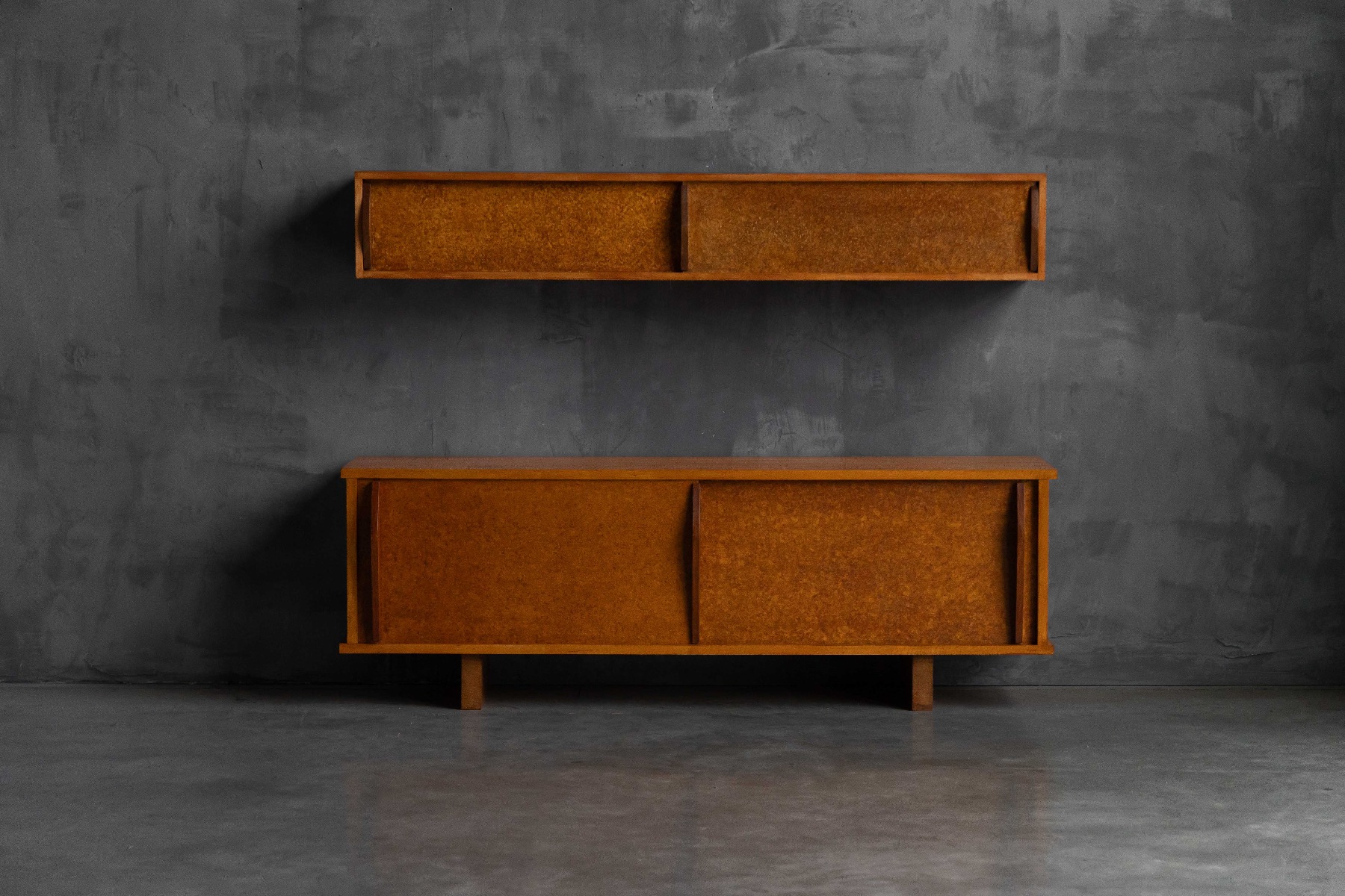 Iconic wall mounted shelf by Charlotte Perriand and Jean Prouvé