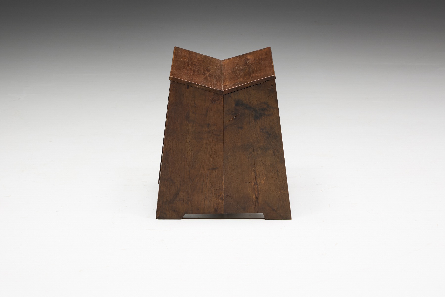 Indian modernist sewing stool Jeanneret