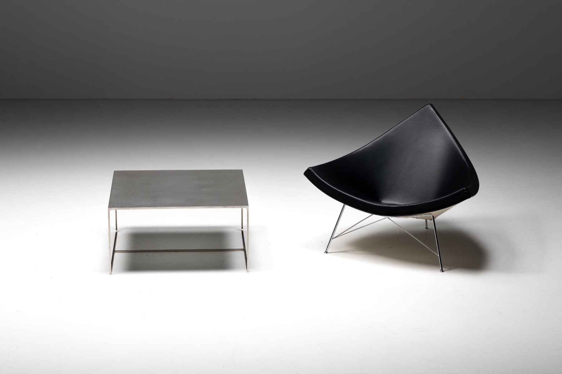 Premium square metal coffee table Duchamp by Minotti