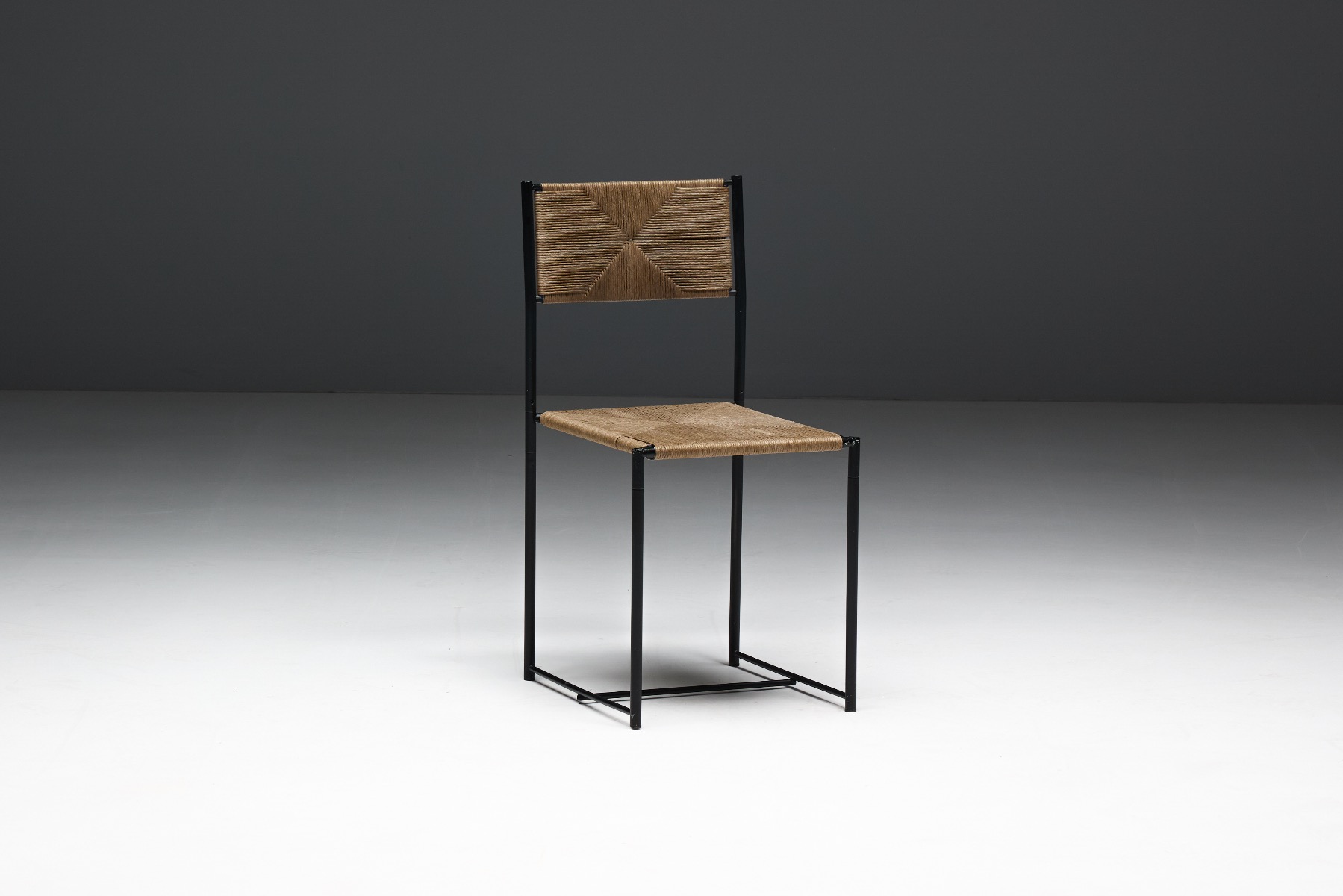 Understated Italian designer dining chair