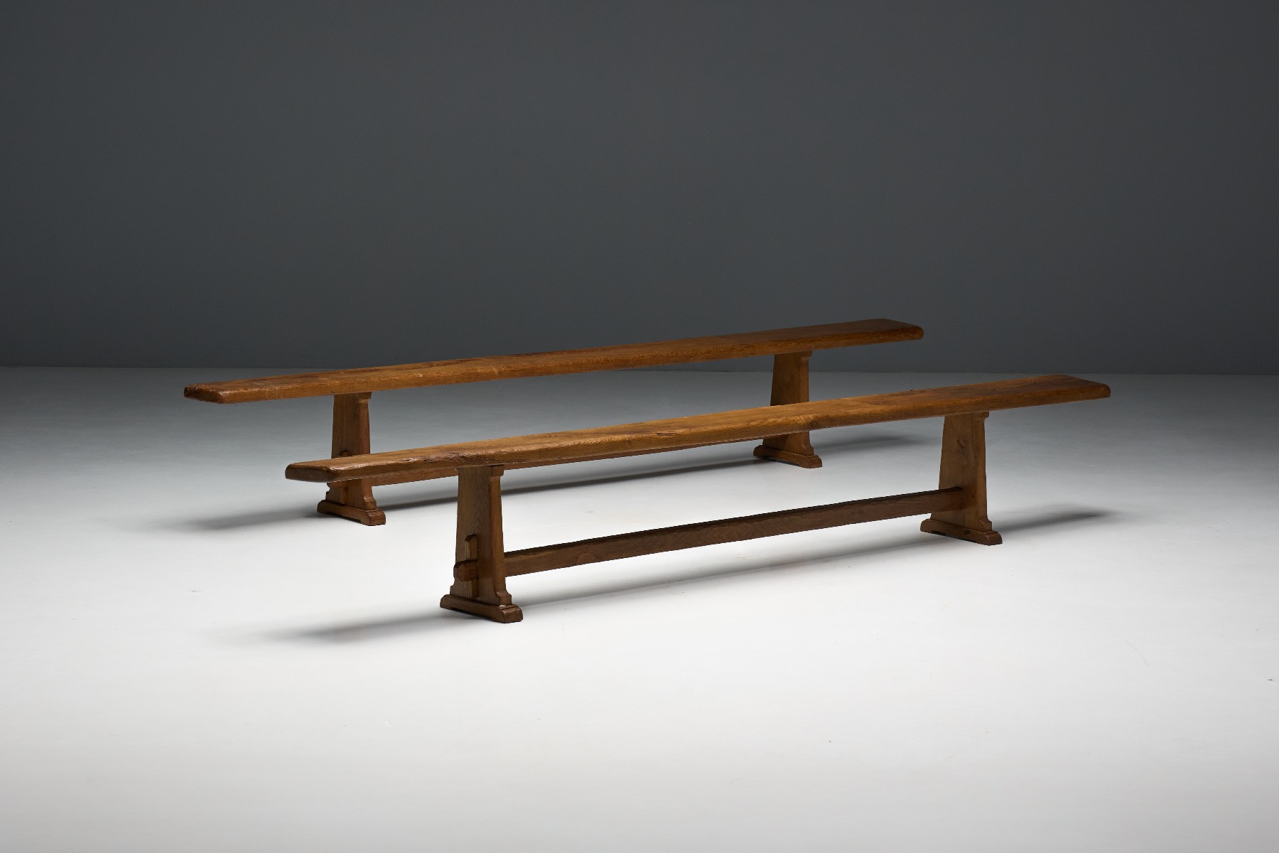 Rustic mountain bench from the mid 1900s