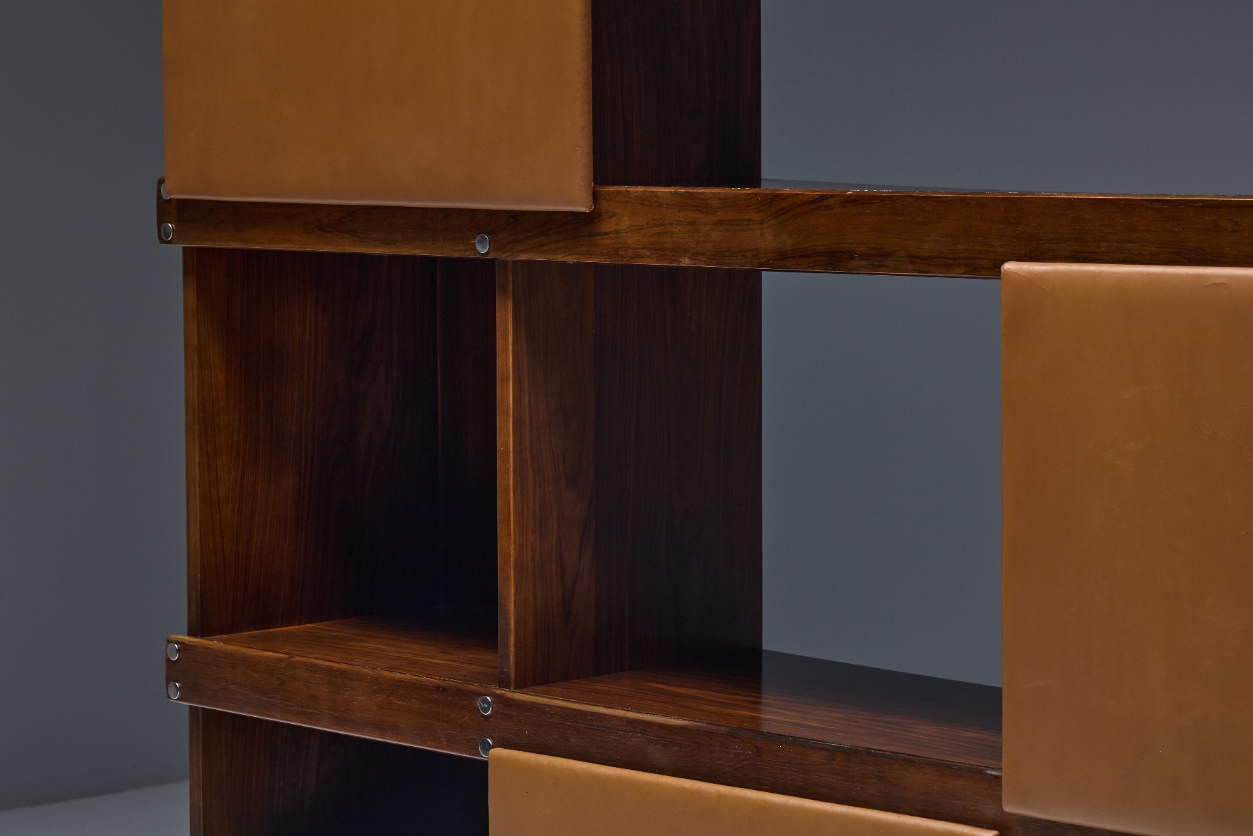 Sculptural bookcase by Sergio Rodrigues