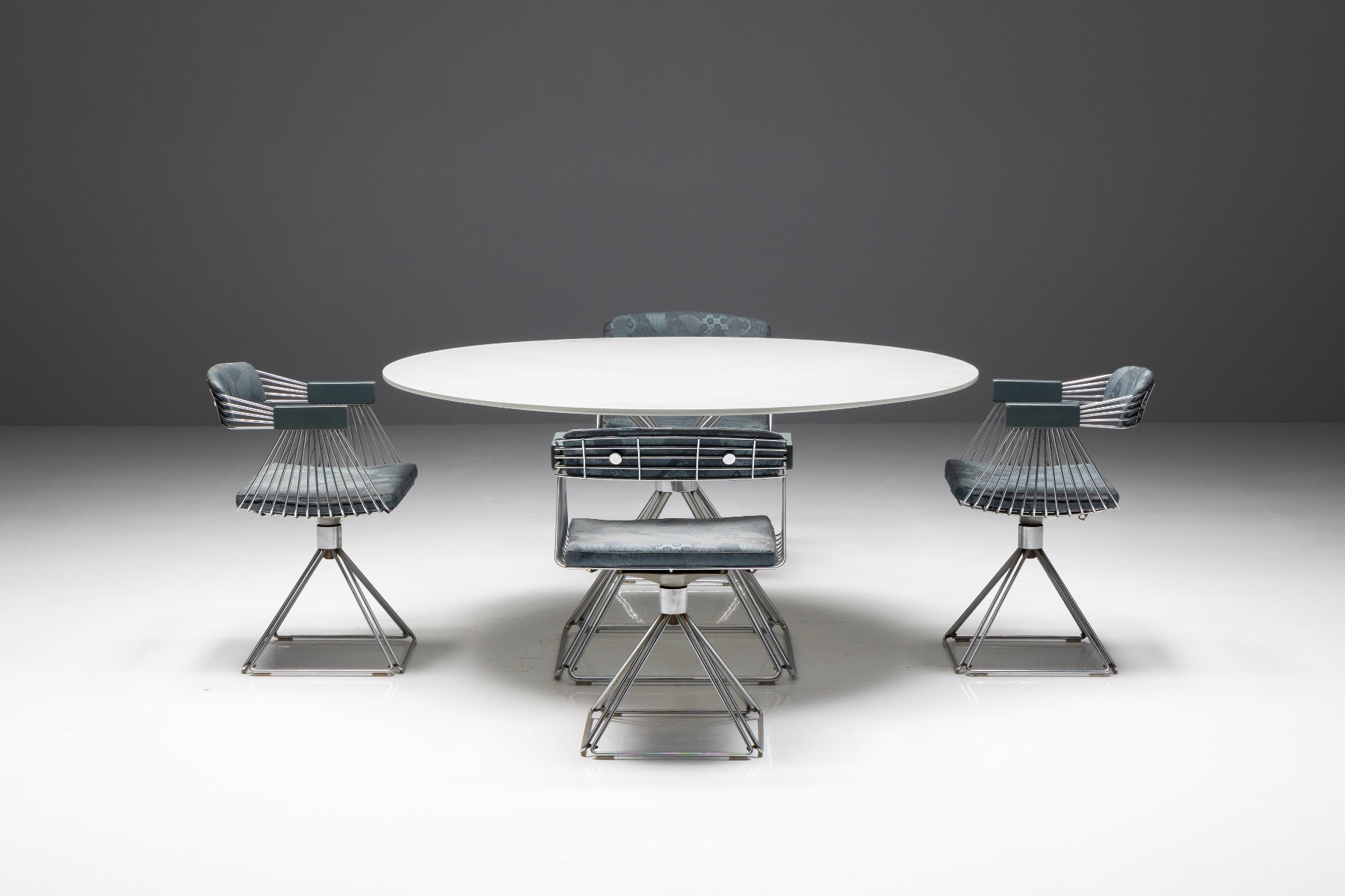 Solid wood dining table by Rudi Verhelst from the 1970s