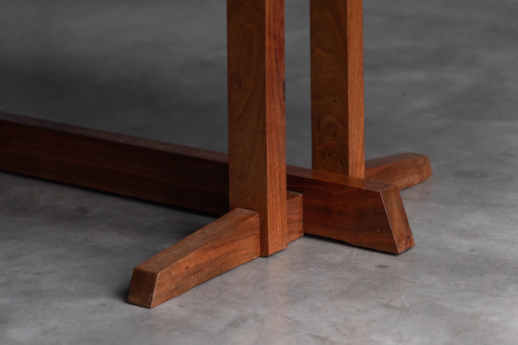 Studio made dining table by Mira Nakashima, 2004